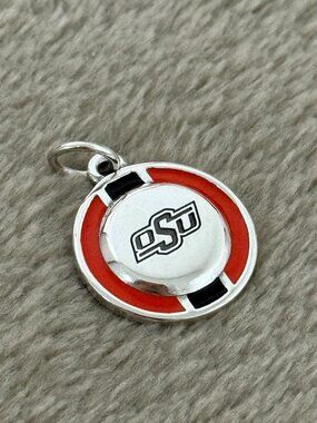Enamel Oklahoma State University School Spirit Charm